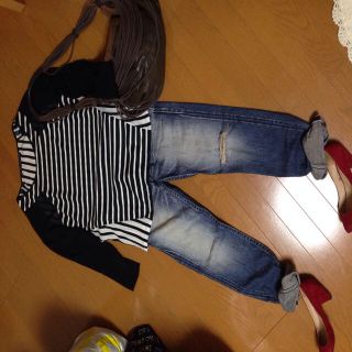 ザラ(ZARA)のZARA★しましまトップス(シャツ/ブラウス(半袖/袖なし))