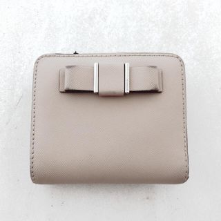 コーチ(COACH)のCOACH★コーチ★2つ折り財布 グレーベージュリボン(財布)