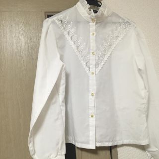 フラワー(flower)のused.vintage.古着 ホワイトブラウス(シャツ/ブラウス(長袖/七分))