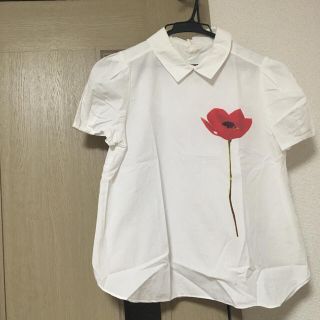 ドットアンドストライプスチャイルドウーマン(Dot&Stripes CHILDWOMAN)のDot & Stripes 白ブラウス(シャツ/ブラウス(半袖/袖なし))