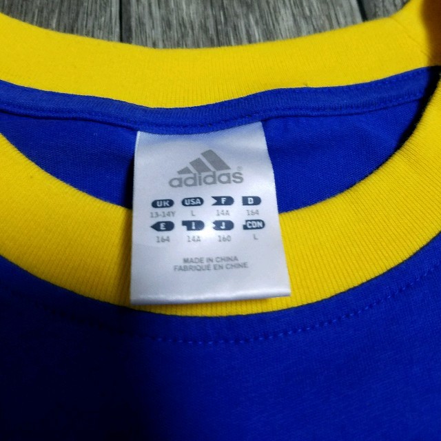 adidas(アディダス)のadidas メンズ レディース Tシャツ 青 ラグラン 七分丈 メンズのトップス(Tシャツ/カットソー(七分/長袖))の商品写真