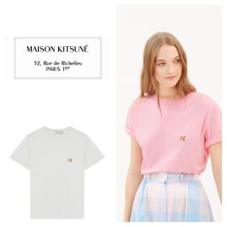 メゾンキツネ(MAISON KITSUNE')の2017SS新作♡MAISON KITSUNE'キツネ刺繍Tシャツ(Tシャツ(半袖/袖なし))