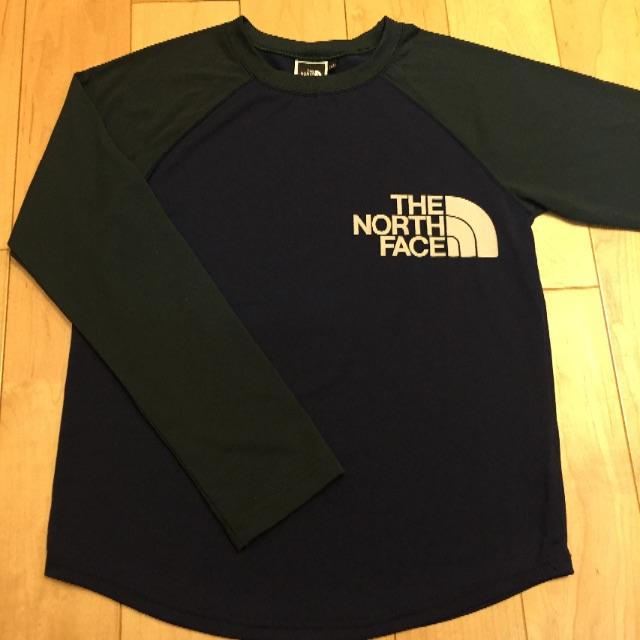 THE NORTH FACE(ザノースフェイス)のTHE NORTH FACE  ラグランロングTシャツ  size150cm キッズ/ベビー/マタニティのキッズ服男の子用(90cm~)(Tシャツ/カットソー)の商品写真