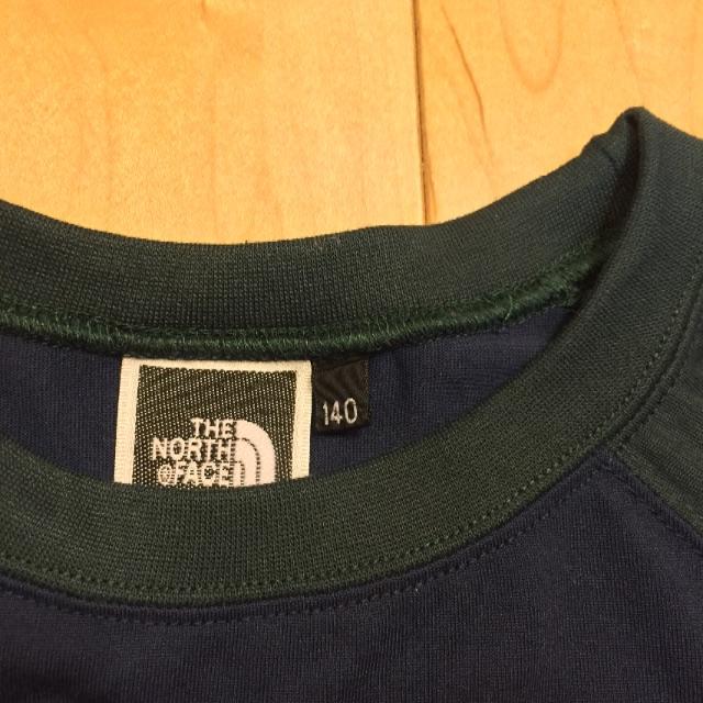 THE NORTH FACE(ザノースフェイス)のTHE NORTH FACE  ラグランロングTシャツ  size150cm キッズ/ベビー/マタニティのキッズ服男の子用(90cm~)(Tシャツ/カットソー)の商品写真