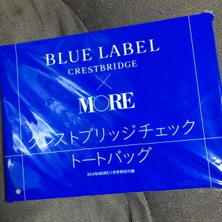 バーバリー(BURBERRY)のMORE 付録 クレストブリッジチェックトートバッグ(トートバッグ)