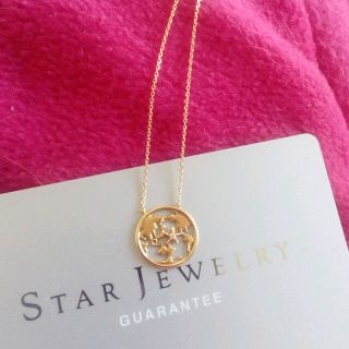 スタージュエリー(STAR JEWELRY)のスタージュエリーearthネックレスk18ダイヤネックレスギャランティー付(ネックレス)