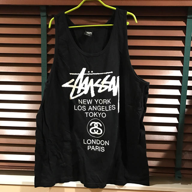 レア　STUSSY タンクトップ　チェック