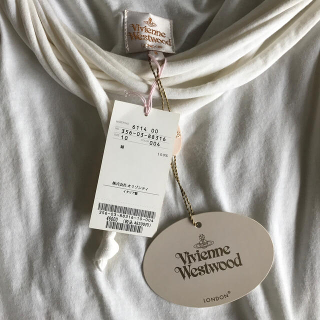 Vivienne Westwood(ヴィヴィアンウエストウッド)のVivienne Westwood ノースリーブ カットソー S レディースのトップス(カットソー(半袖/袖なし))の商品写真