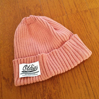 pink ニット帽(ニット帽/ビーニー)
