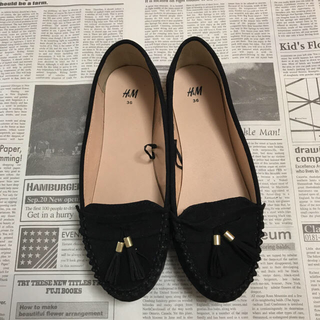 エイチアンドエム(H&M)のH&M☆モカシン36(ローファー/革靴)