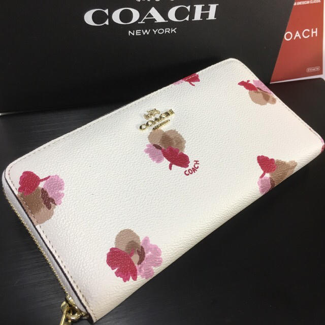 COACH(コーチ)の母の日セール❤️新品コーチ ラウンドファスナー長財布フローラルF53794 レディースのファッション小物(財布)の商品写真