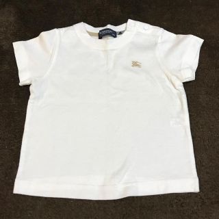 バーバリー(BURBERRY)のBurberry 白半そでTシャツ 美品 70センチ(Ｔシャツ)