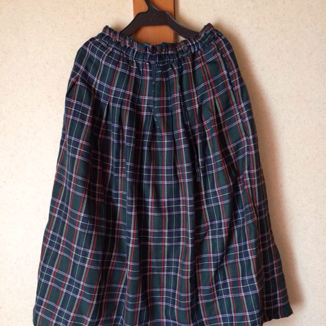 WEGO(ウィゴー)のみどりのチェックのロングスカート♡ レディースのスカート(ロングスカート)の商品写真