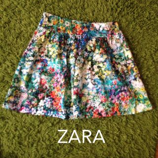 ザラ(ZARA)のZARA 花柄 スカート ザラ topshop forever21 (ひざ丈スカート)