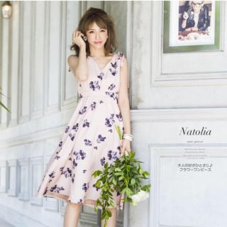 トッコ(tocco)の新品♡花柄ミモレ丈ワンピ(ロングワンピース/マキシワンピース)