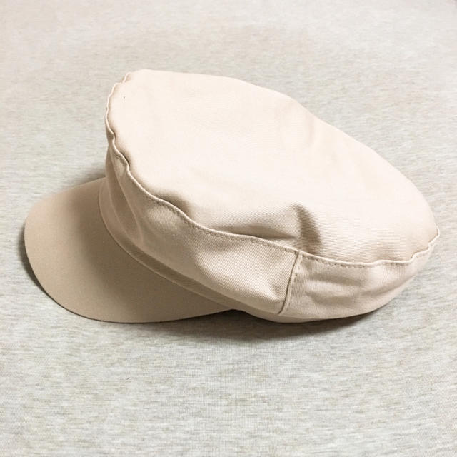 新品未使用 マリンキャップ/キャスケット ベージュ レディースの帽子(キャスケット)の商品写真