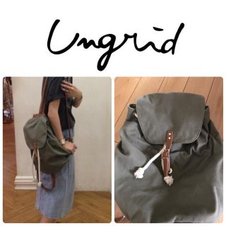 アングリッド(Ungrid)のungridキャンバスリュックサック(リュック/バックパック)