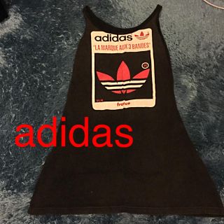 アディダス(adidas)のadidas♡古着タンクトップワンピ(ミニワンピース)