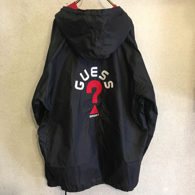 GUESS(ゲス)の90s GUESS【ゲス】ブランドロゴナイロンアノラックジャケット！ビンテージ！ メンズのジャケット/アウター(ナイロンジャケット)の商品写真