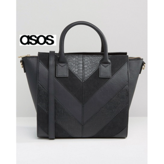 エイソス(asos)の専用☆ *ASOS*お仕事にも♡トライプパネル2WAYトート☆(トートバッグ)