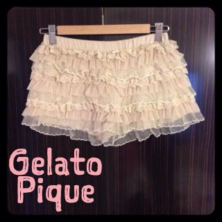 ジェラートピケ(gelato pique)のピケ♡レースショートパンツ(ショートパンツ)