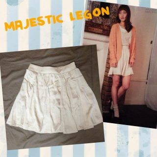 マジェスティックレゴン(MAJESTIC LEGON)のマジェ＊田中里奈ちゃん着用サテンスカート(ミニスカート)