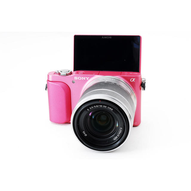 ☆WiFi & 自撮り☆ソニー NEX-3 N ピンク レンズセット ☆WiFi & 自撮り☆ソニー NEX-3 N ピンク レンズセット