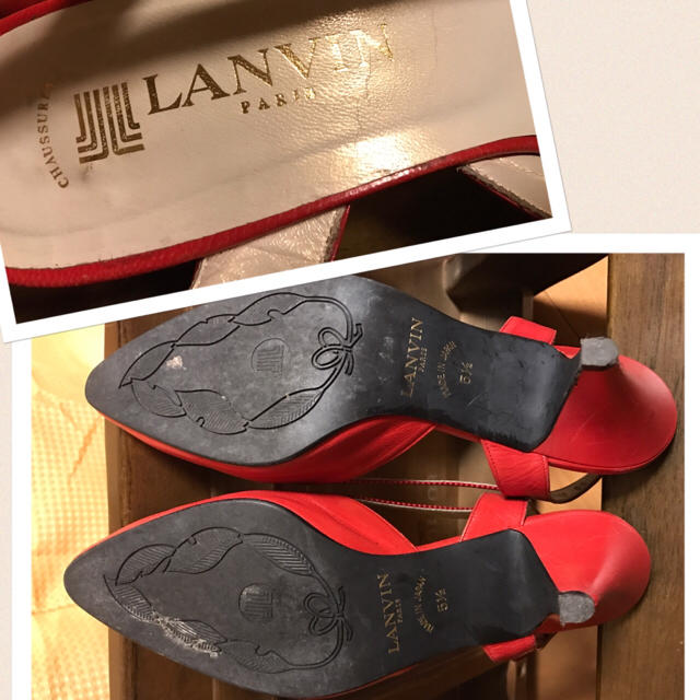 LANVIN(ランバン)のランバン☆赤パンプス レディースの靴/シューズ(ハイヒール/パンプス)の商品写真