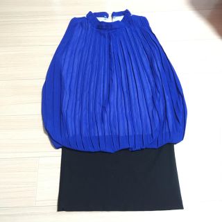 デイジーストア(dazzy store)のDAZZY キャバ ドレス 青 黒 (ミニドレス)