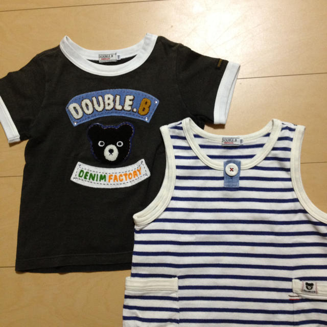 mikihouse(ミキハウス)のDOUBLE.B 2枚セット☆110 キッズ/ベビー/マタニティのキッズ服男の子用(90cm~)(その他)の商品写真