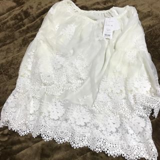 ページボーイ(PAGEBOY)の値下げ♡新品★ページボーイ★トップス★レース★春夏(シャツ/ブラウス(長袖/七分))