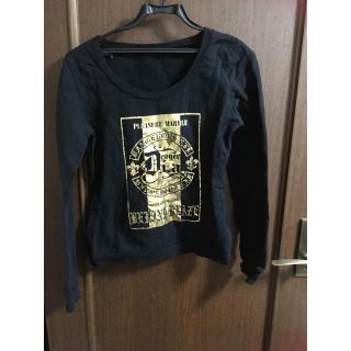 ダイア(d.i.a)のd.i.a. トップス ブラック×ゴールド 【ほとんど未使用！】(Tシャツ(長袖/七分))