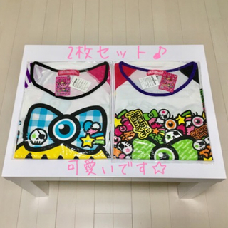 豆しぱみゅぱみゅ コラボ Tシャツ 2枚セット Mサイズ 長袖 リボン(Tシャツ(長袖/七分))