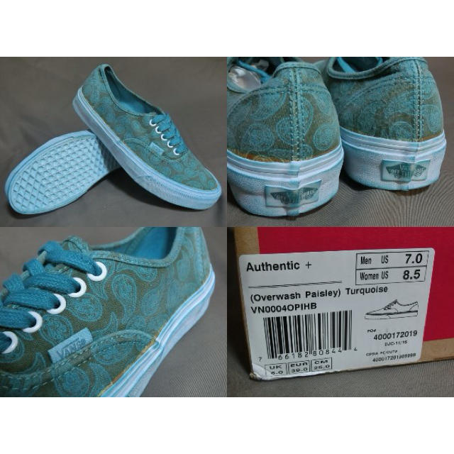 VANS - 激レア VANS オーバーウォッシュペイズリー柄 Authentic+ VANS - 激レア VANS オーバーウォッシュペイズリー柄 Authentic+
