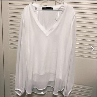 ザラ(ZARA)のZARA WOMAN シースルーカットソー(カットソー(半袖/袖なし))