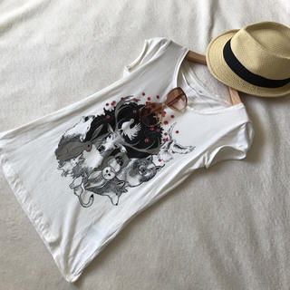 エイチアンドエム(H&M)のH&M☆白Tシャツ xs(Tシャツ(半袖/袖なし))