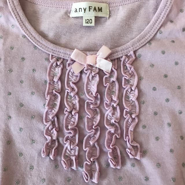 anyFAM(エニィファム)のanyFAM☆120 Tシャツ キッズ/ベビー/マタニティのキッズ服女の子用(90cm~)(Tシャツ/カットソー)の商品写真