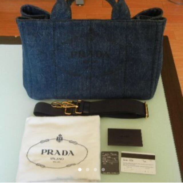 レディースPRADA カナパ デニム