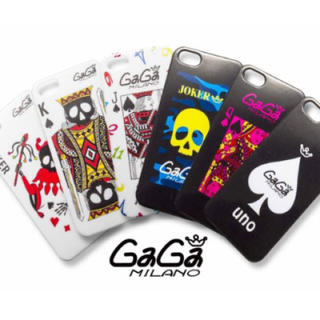 ガガミラノ(GaGa MILANO)の【新品】GaGa MILANO iPhone ケース ガガミラノ 5 5s SE(iPhoneケース)