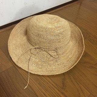 ムジルシリョウヒン(MUJI (無印良品))の美品 無印良品 畳める麦わら帽子(麦わら帽子/ストローハット)