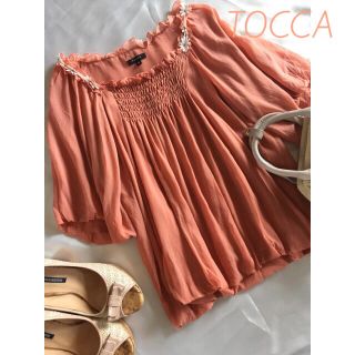 トッカ(TOCCA)の◆春夏に♪◆TOCCA◆ バルーン袖ふんわりトップス♡◆size 0◆S〜M相当(カットソー(半袖/袖なし))