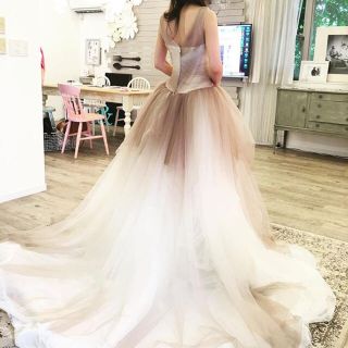 最も Vera Wang - verawang グラデーションドレス ブラウン