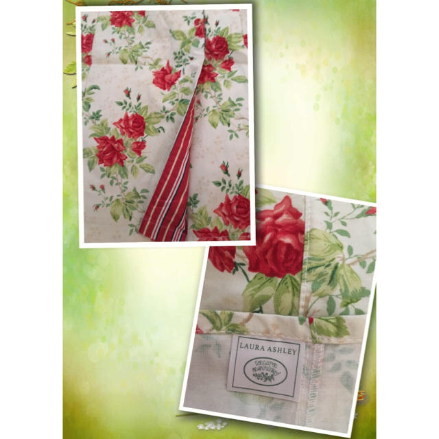 LAURA ASHLEY(ローラアシュレイ)のshirinaさま専用❤️【未使用品】薔薇のcafeエプロン レディースのルームウェア/パジャマ(その他)の商品写真