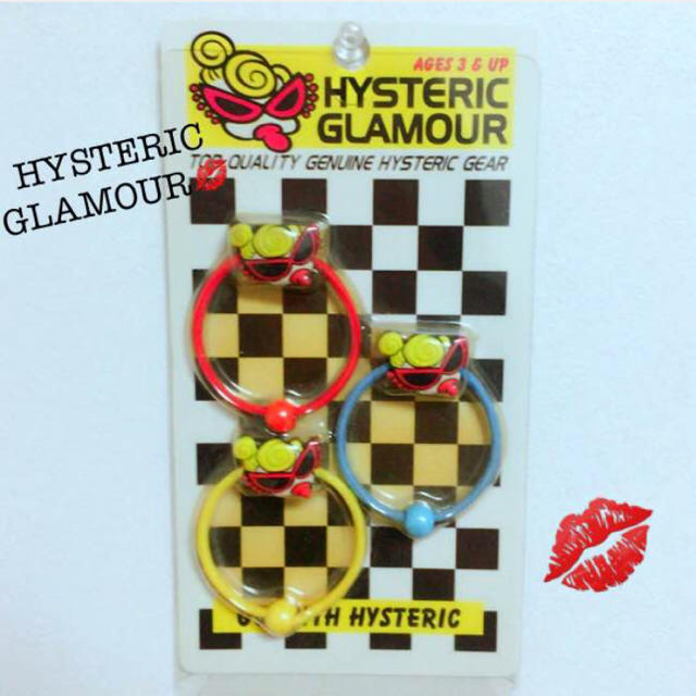 HYSTERIC MINI(ヒステリックミニ)のHYSTERICGLAMOUR ゴム 3個セット ヒスミニ レディースのヘアアクセサリー(ヘアゴム/シュシュ)の商品写真