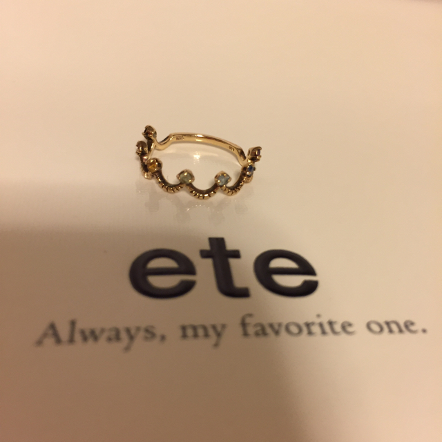 ete(エテ)のete エテ ピンキーリング レディースのアクセサリー(リング(指輪))の商品写真