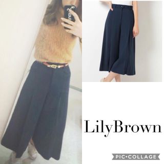 リリーブラウン(Lily Brown)の【石原さとみ着用】リリーブラウン ガウチョパンツ(クロップドパンツ)