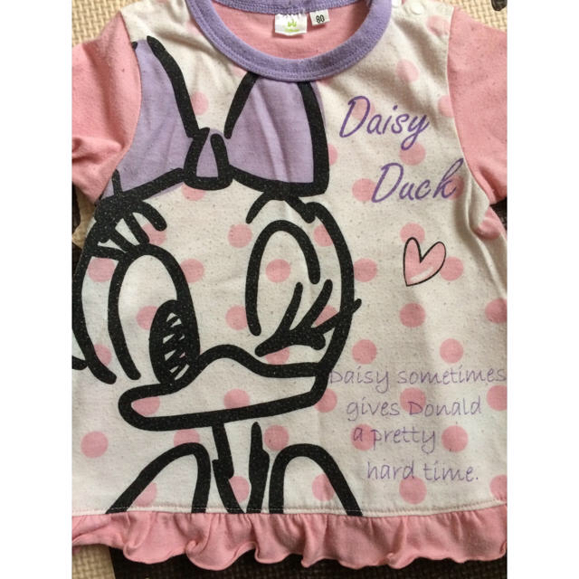 Disney(ディズニー)のディズニー❤️ロングTシャツ2枚セット✨80センチ キッズ/ベビー/マタニティのベビー服(~85cm)(Ｔシャツ)の商品写真