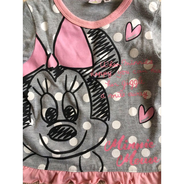 Disney(ディズニー)のディズニー❤️ロングTシャツ2枚セット✨80センチ キッズ/ベビー/マタニティのベビー服(~85cm)(Ｔシャツ)の商品写真