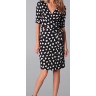 ダイアンフォンファステンバーグ(DIANE von FURSTENBERG)の美品❤️DVF ダイアン カシュクール ラップ ワンピース(ひざ丈ワンピース)