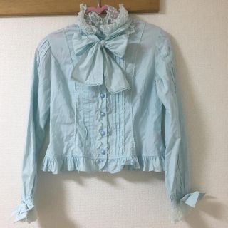 アンジェリックプリティー(Angelic Pretty)のPretty♡ボウタイブラウス サックス(シャツ/ブラウス(長袖/七分))